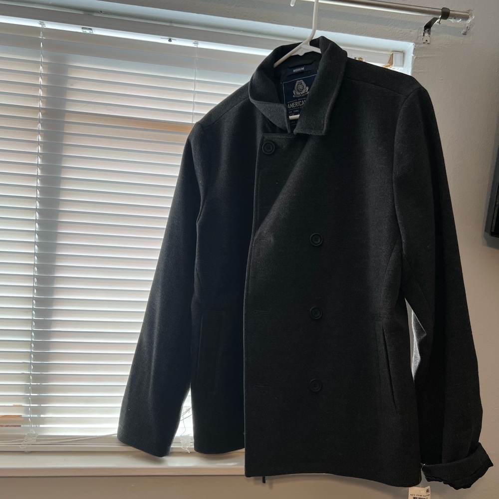 Double breasted peacoat short jacket let’s Negotiate